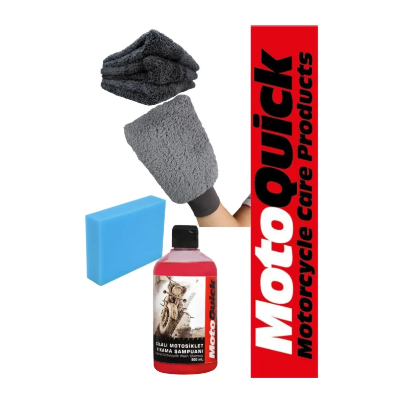 4 Parça Cilalı Dış Yıkama Seti · MotoQuick
